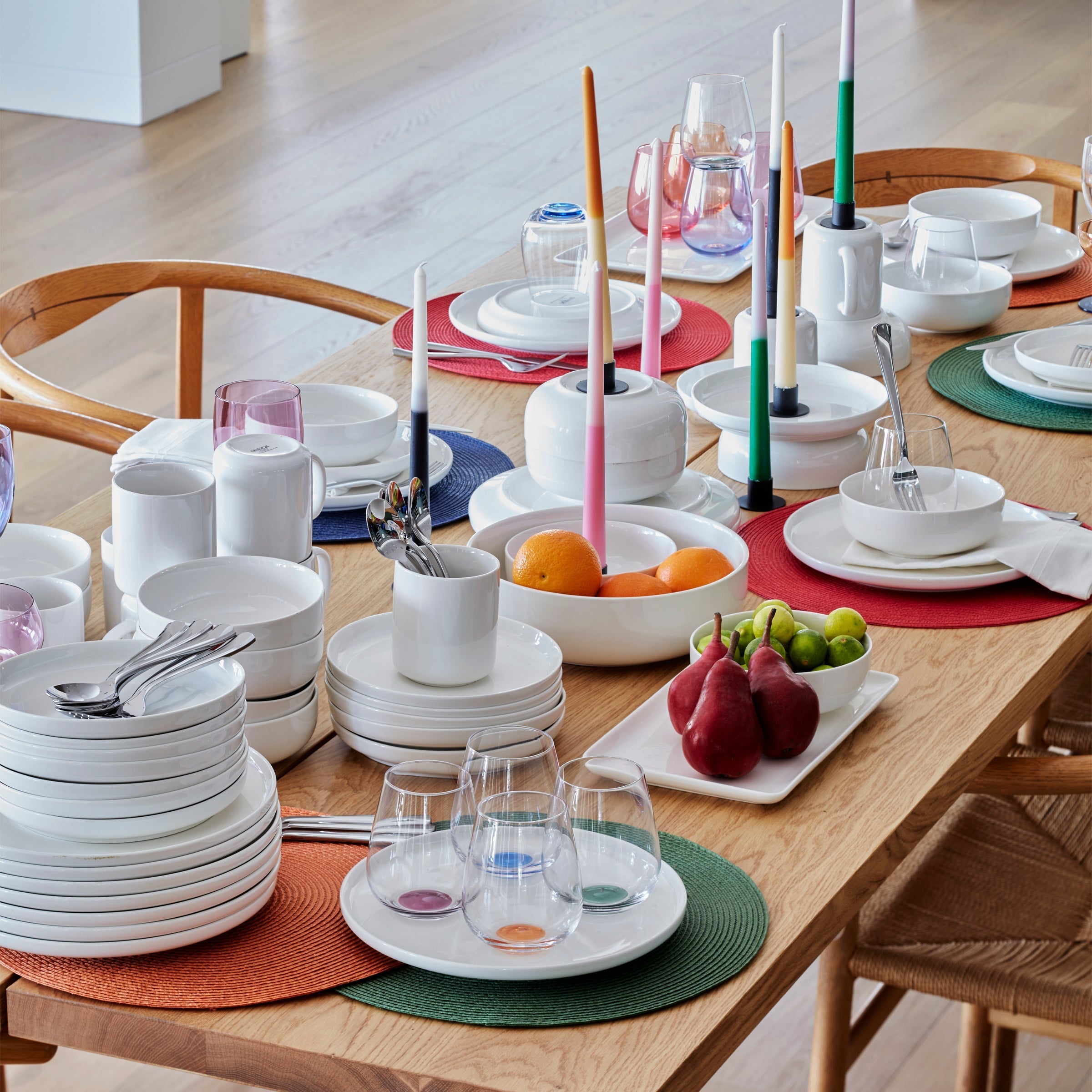 Classic White Porcelain Dinnerware Set, 12-Piece - Image 10