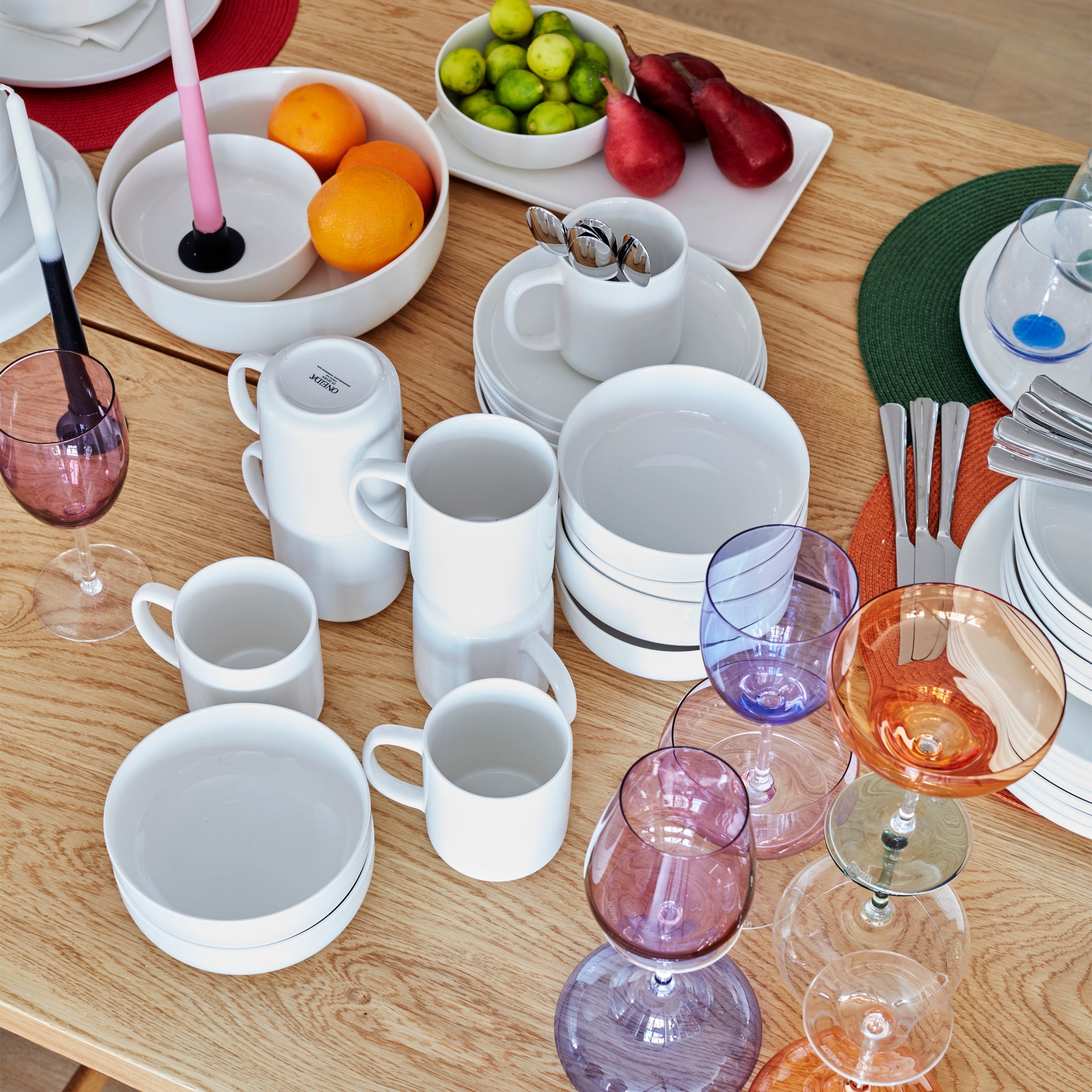 Classic White Porcelain Dinnerware Set, 12-Piece - Image 7