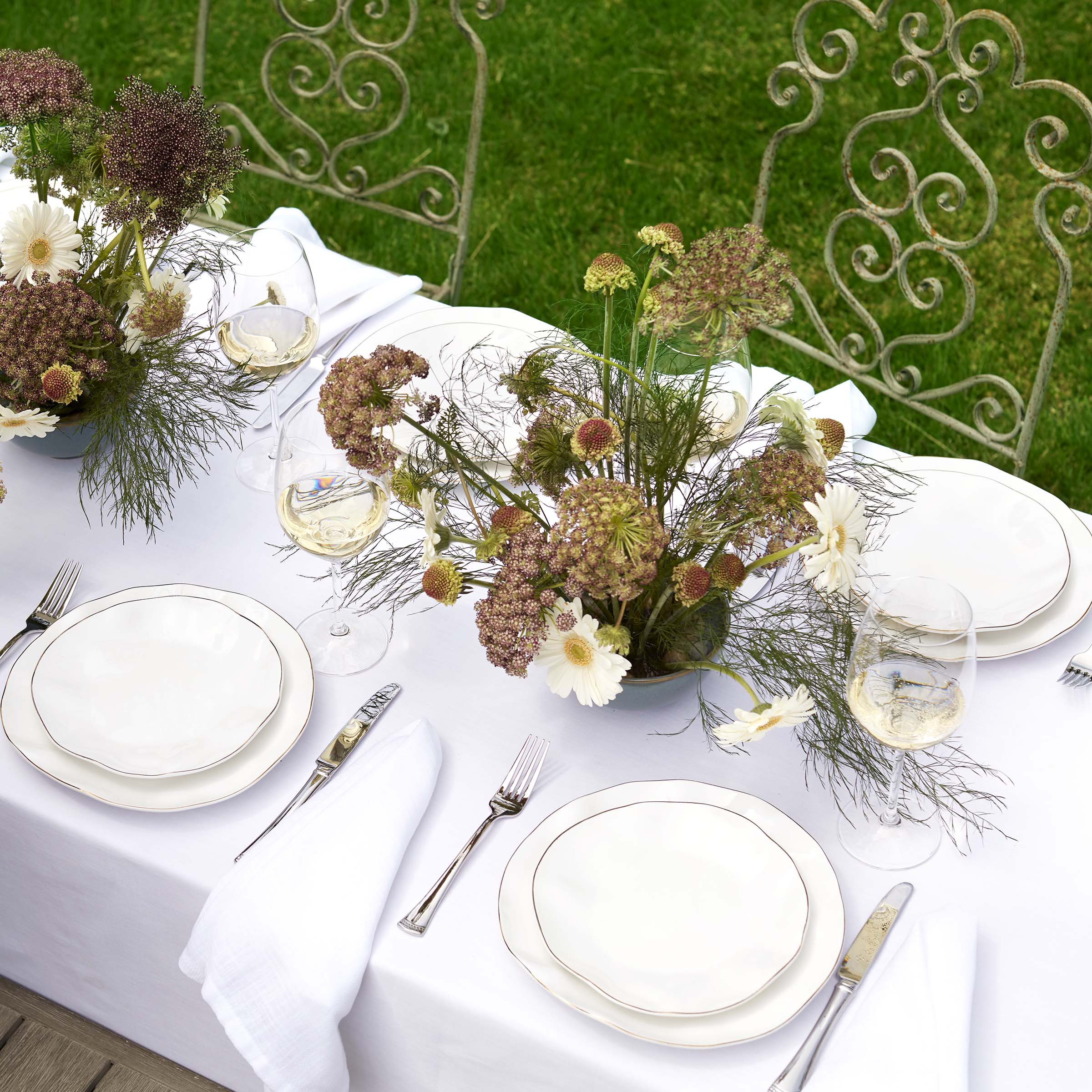 Creamy White Porcelain Dinnerware Set, 12-Piece - Image 3