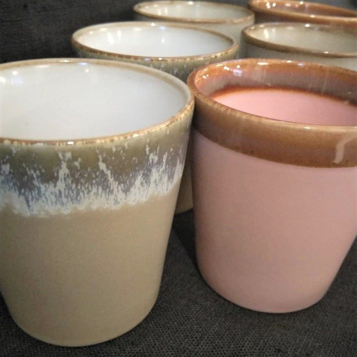 Colorful ceramic tableware